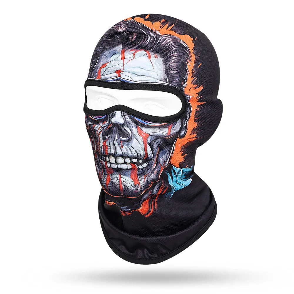 Multifunctional Balaclava Skull Masks Motorcyclist Full Face Shield Windproof Sunscreen Riding Hooded Cap For Men Women Outdoor