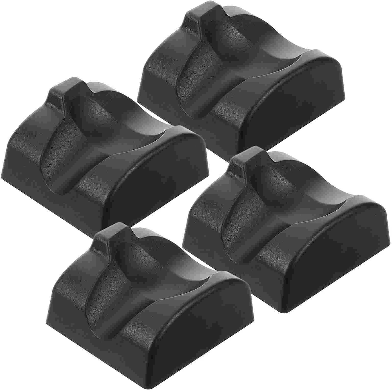 

4 Pcs Ocarina Base Desk Stand Supply Musical Instrument Holder 12-hole Black Plastic Holders