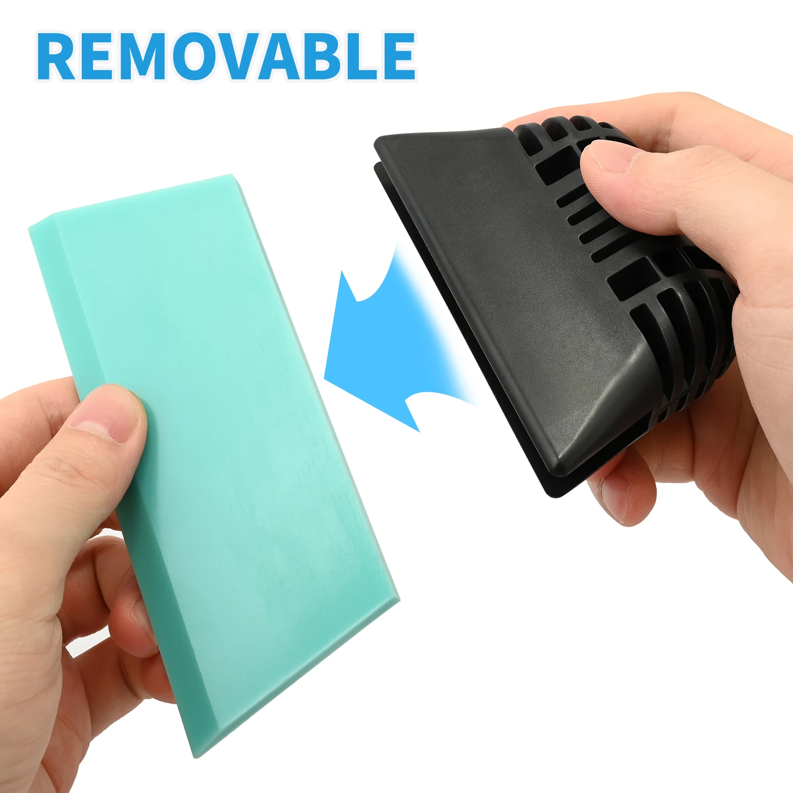 FOSHIO Rubber Blade Squeegee Set Window Glass Water Remover Car Film Wrap Ice Shovel Tinting Scraper Tool 70A 80A 90A Hardness