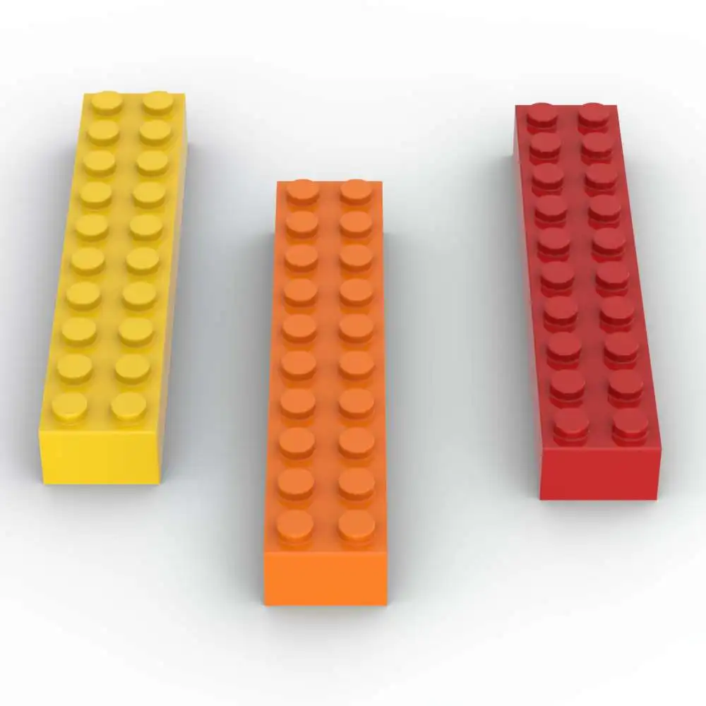 

MOC 10 шт. 3006 кирпичей 2x10 строительные блоки 92538 высокотехнологичная тарелка собрать обучающие игрушки из частиц детский подарок на день рождения