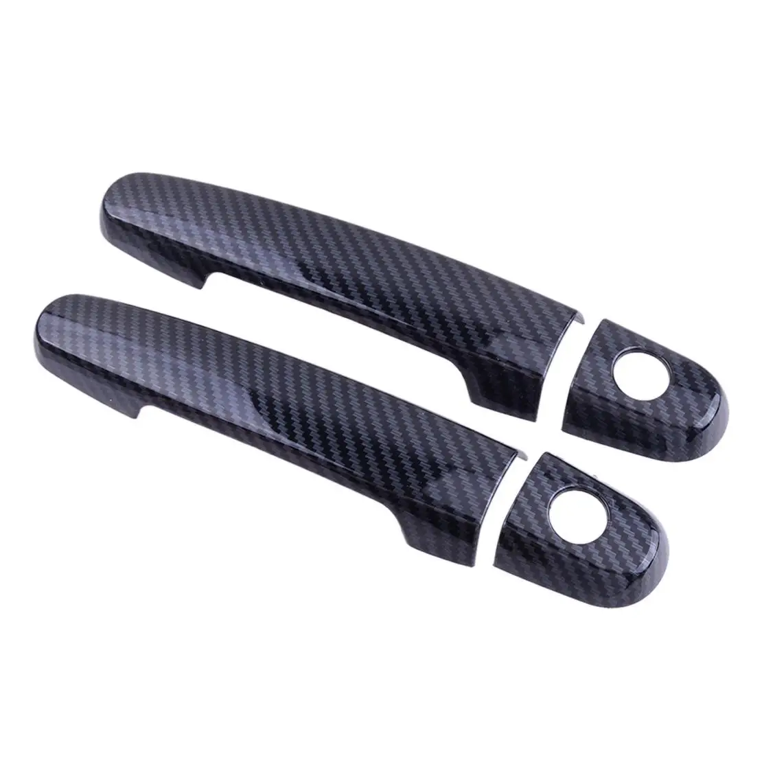 Car Exterior Side Door Handle Cover Molding Trim Set Fit for Toyota Corolla 2003-2011 2012 2013 Carbon Fiber Style