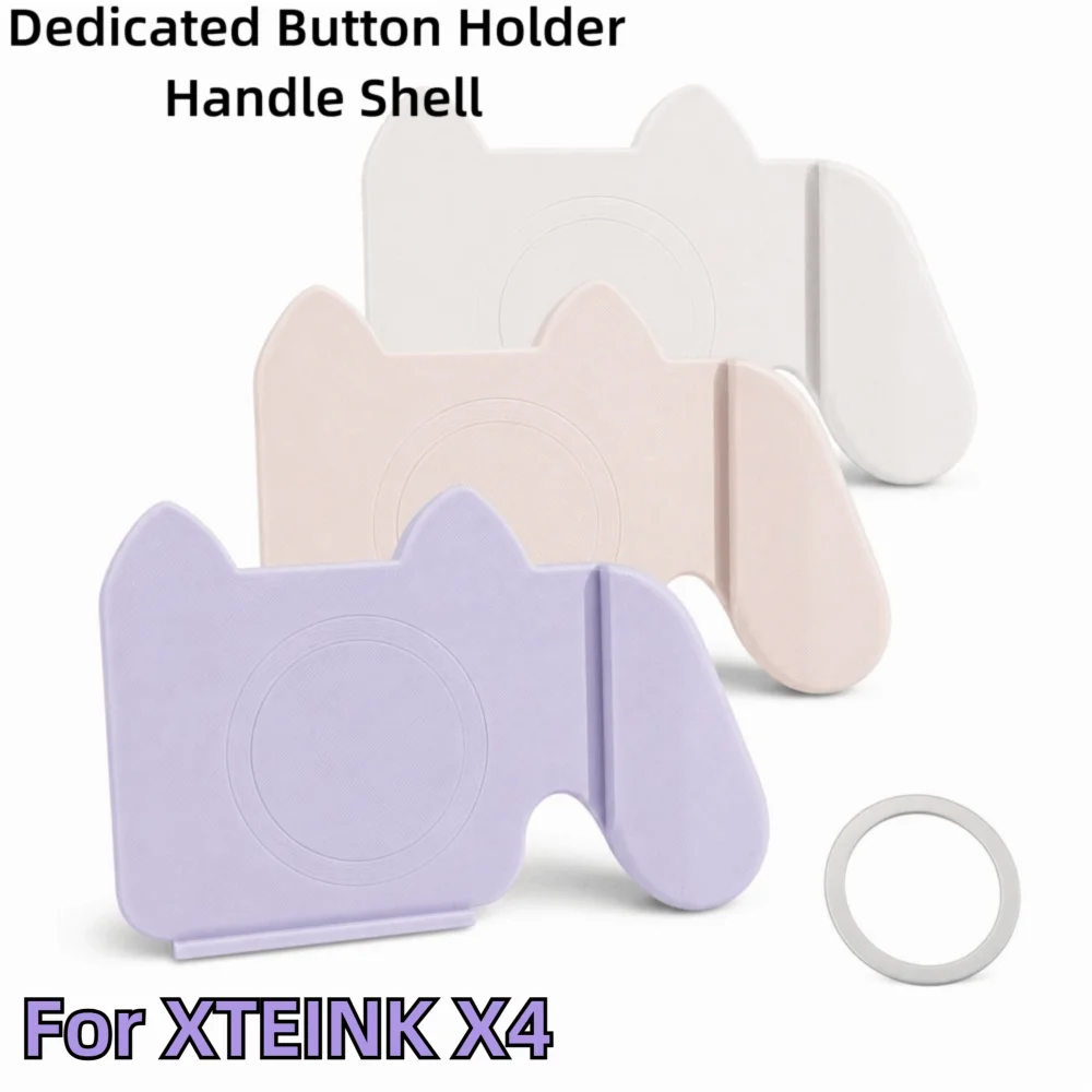 Cat Ear Shape Button Holder Handle Shell Side Handle Scratch Resistant Dedicated Button Shell Wear Resistant for XTEINK X4
