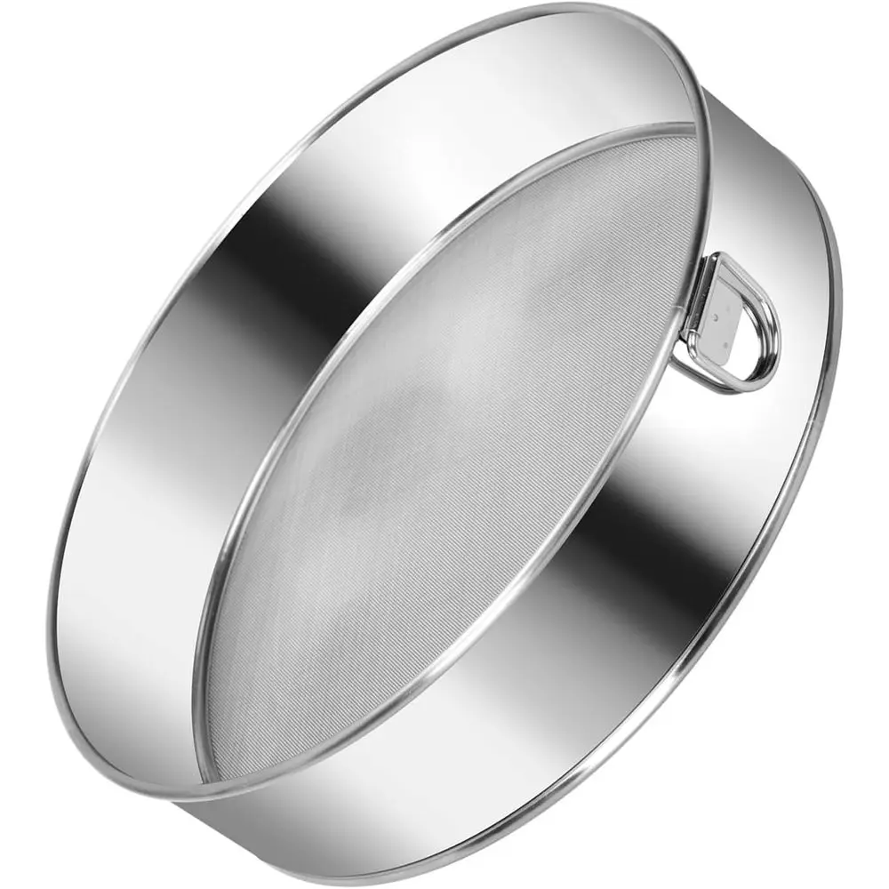 6 Inch 60 Mesh Stainless Steel Round Sieve for Cake Bread Strainers