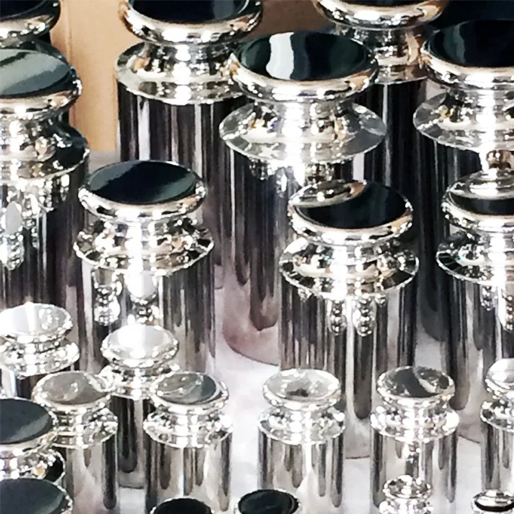 مجموعة أوزان المعايرة E2 1 ملجم - 100 جرام أوزان اختبار الفولاذ المقاوم للصدأ القياسية لموازين المختبرات