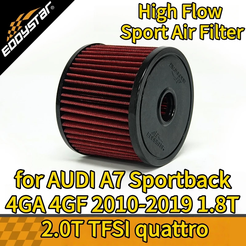 

Спортивный воздушный фильтр с высоким расходом для AUDI A7 Sportback 4GA 4GF 2010-2019 1,8 T 2,0 T TFSI quattro, моющиеся гоночные впускные фильтры