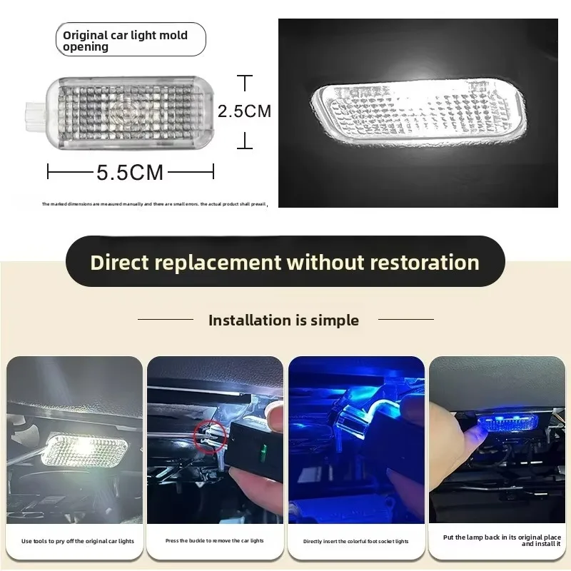 

Для VW Golf 6 MK6 EOS Sharan 7N Touareg 7L 7P Passat B5 B6 светодиодный автомобильный светильник для ног RGB атмосферная лампа для интерьера декоративная