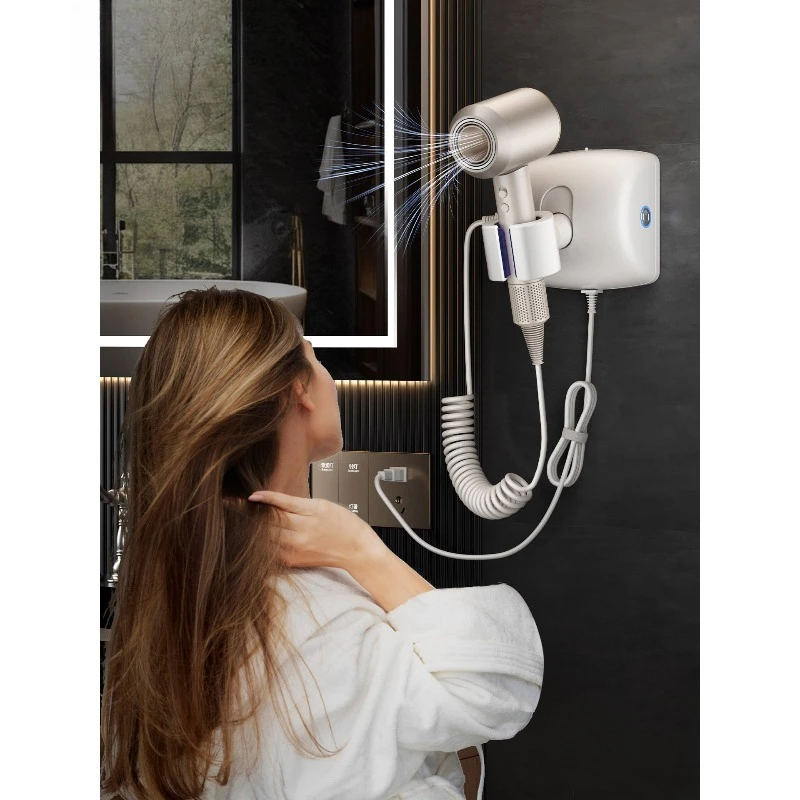 

Electric hair dryer bracket, automatic shaking, hands free, rotatable wall-mounted wall hair dryer