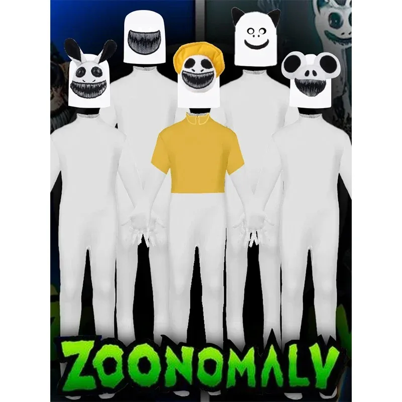 Juego familiar para adultos Zoonomaly disfraz de Halloween niño monstruo conejito sonrisa gato sandía vestido elegante niños Zookeeper Cosplay