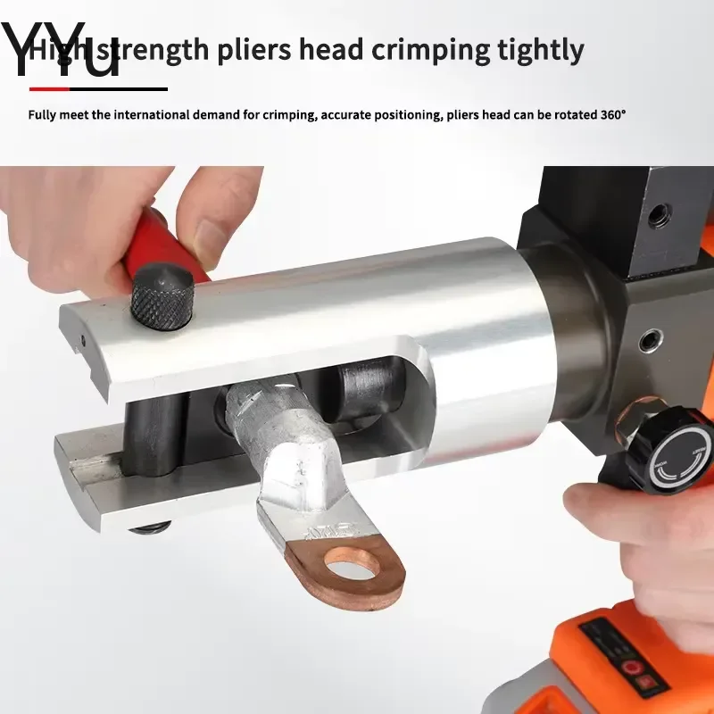 for CM-300 Rechargeable Hydraulic Crimping Tool 12T Electric Portable Lithium Battery Pliers Copper Aluminum Terminal Clamp