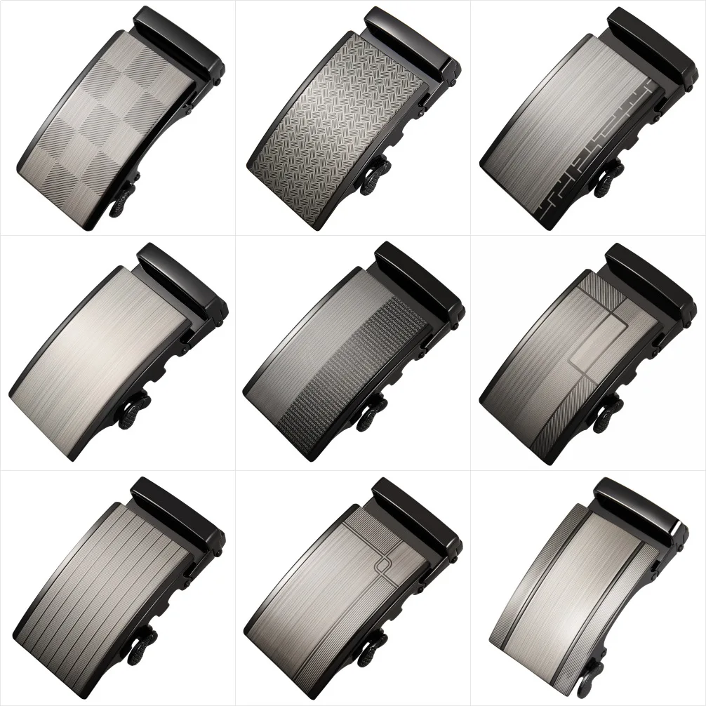 New Automatic Buckle Head, Men's Belt Buckle, White Zinc Alloy Belt Buckle 3.5cm