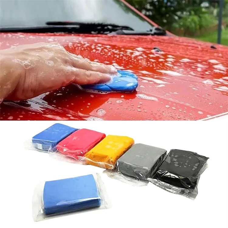 100g Car Magic Clay Bar Cleaning Brush Auto Detailing Cleaner Wash Cleaner Sludge Mud Remove Magic Blue Auto Car Accessories