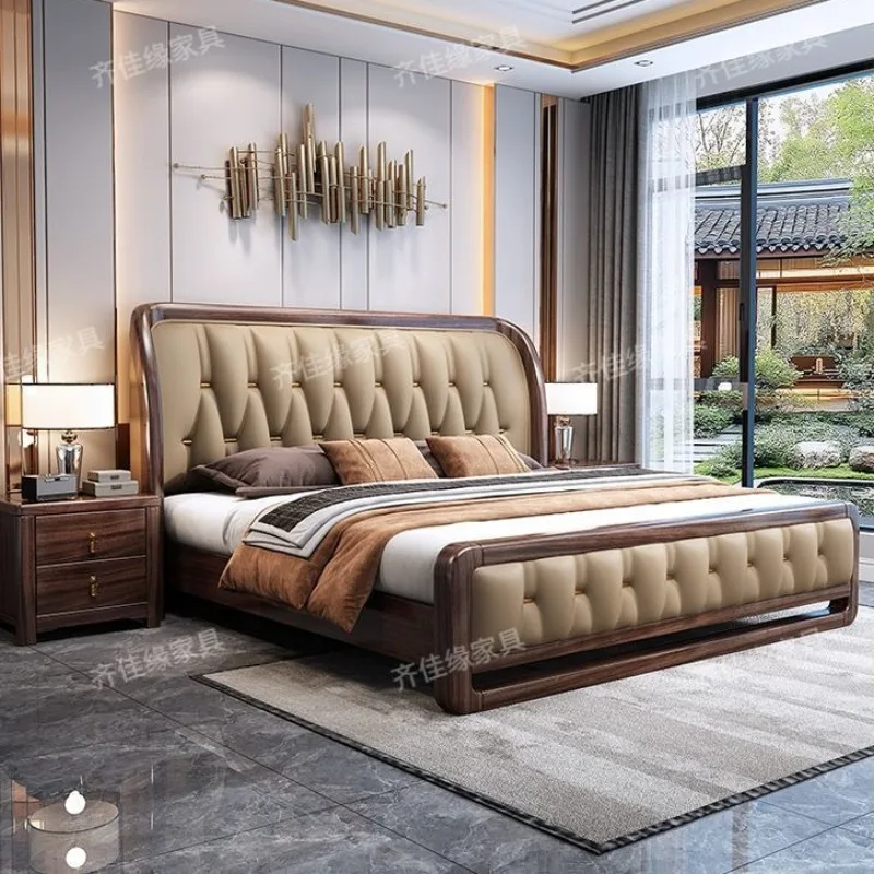 Fancys Luxurys Camas King Unique Frame Camas de quarto Moderns Cabeceira Camas De Casal De Luxo Acessórios para móveis para casa