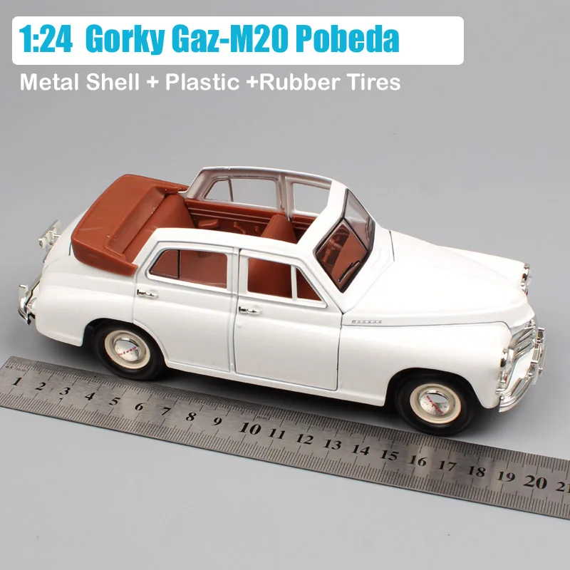 1/24 Scale Road Signature Russia Soviet vintage Gorky Gaz-M20 Pobeda Gaz M20 Volga Diecast Model Car Miniature Toy For Collector