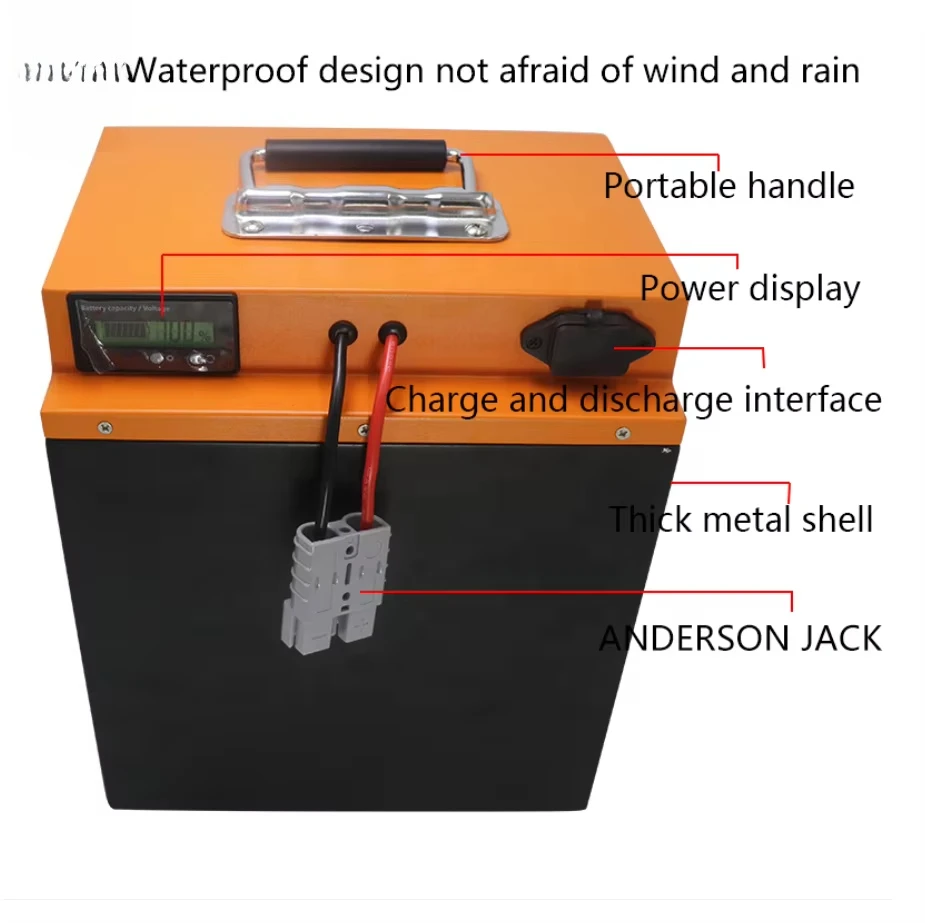 حزمة بطارية ليثيوم أيون 60 72 فولت 60 فولت 72 فولت 32ah 35ah 40ah 45ah 48ah 50ah 60ah 100ah