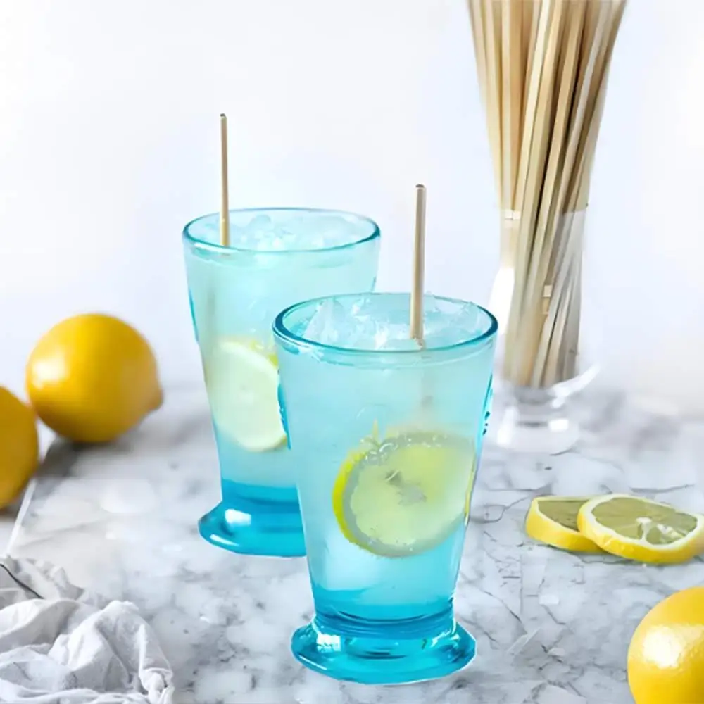 100Pcs 20cm Wheat Drinking Straws Eco-Friendly Disposable Environmentally Straws Durable Natural Degradable Straws Drinkware