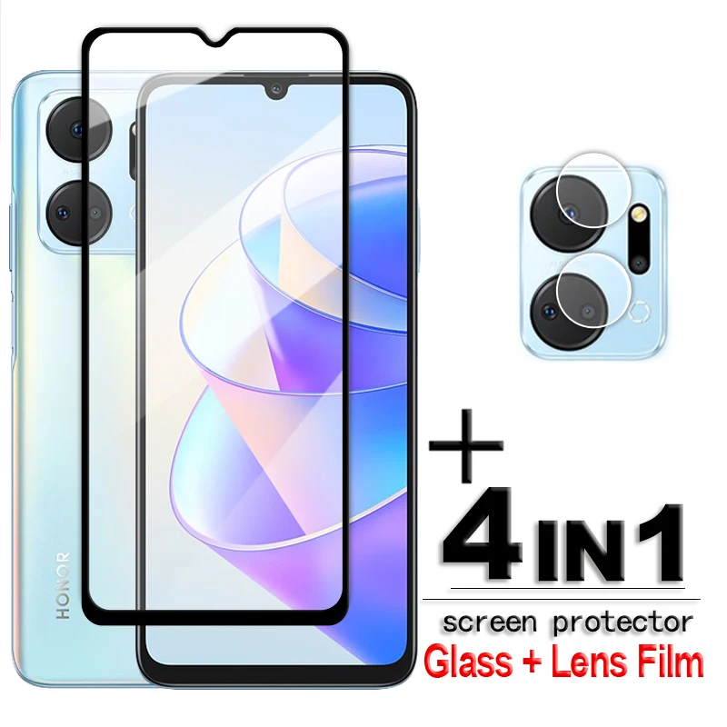 

For Honor X7a Glass Honor X5 X6 X7 X8 X9 X6a X8a X7b X7a Tempered Glass 2.5D Full Cover Glue Screen Protector For Honor X7a Film