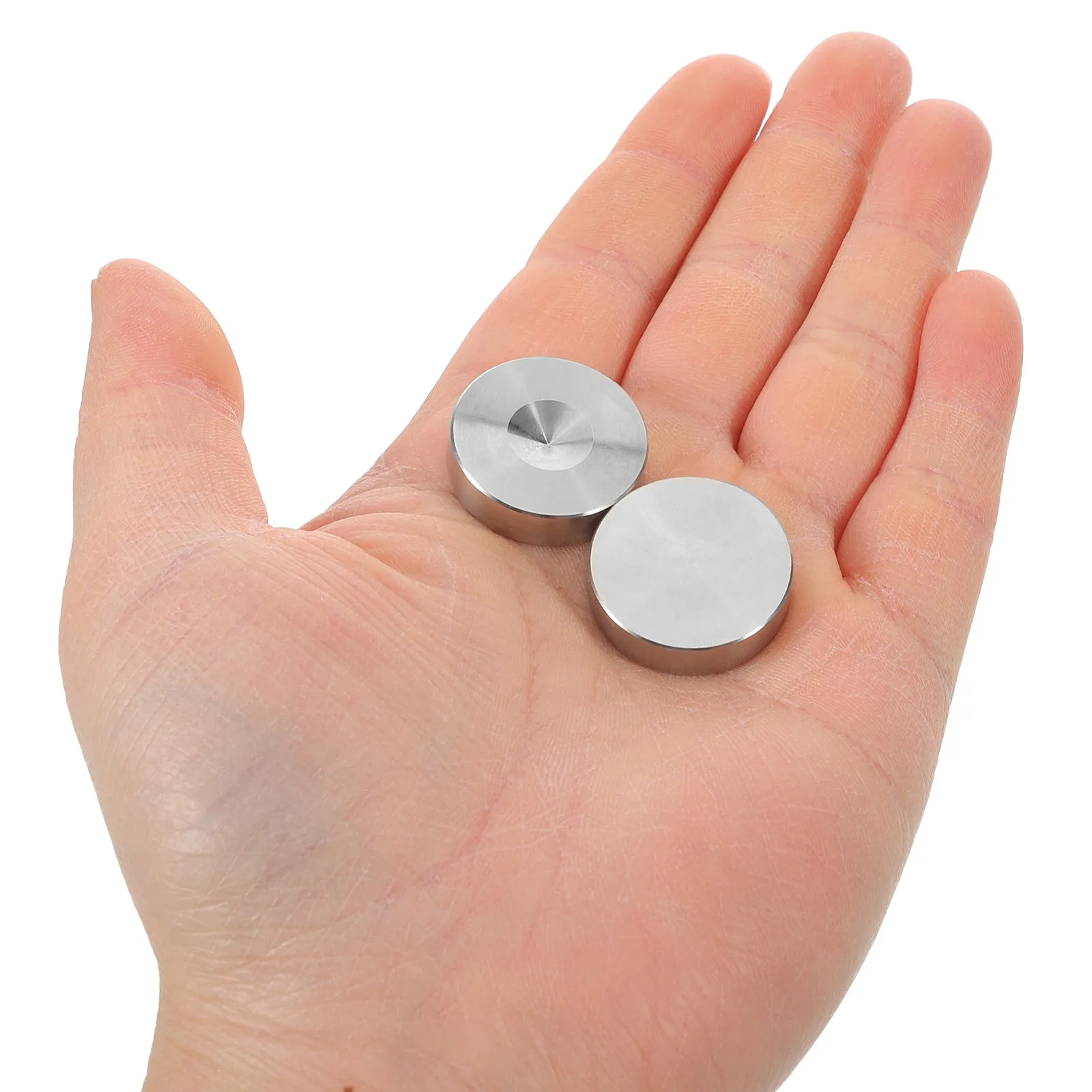 

4Pcs Speaker Isolation Feet Solid Stainless Steel Spikes Anti Vibration Shock Absorber Non Slip Pads for Subwoofer Amplifier