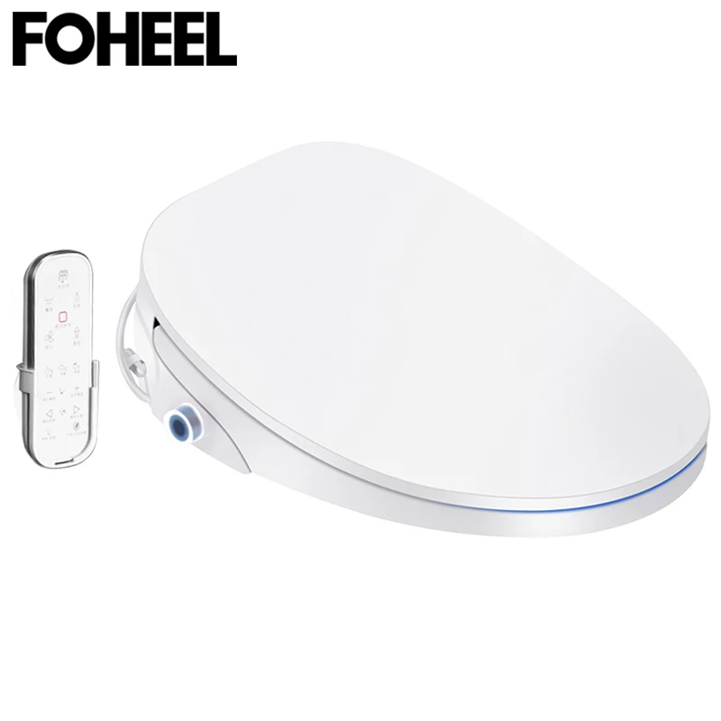 

FOHEEL Electronic Bidet Black Gold Silver Auto SPA Smart Toilet Seat Knob LED Display Toilet Cover F4-6