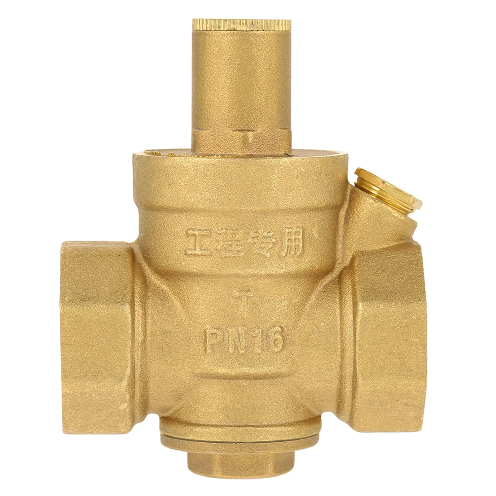 1Pcs DN25 Pressure Regulator Valve Brass Adjustable Water Pressure Regulating Valve Piston Structure Piston Structure