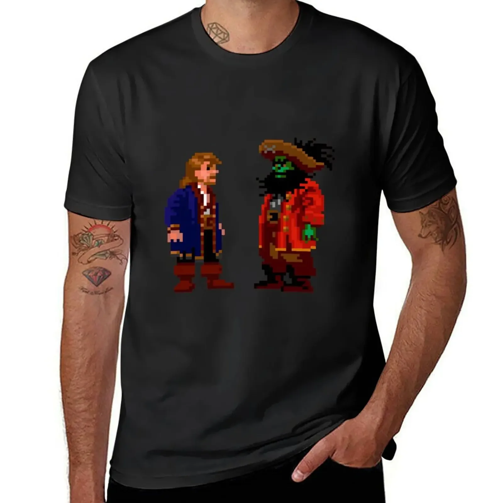 Guybrush LeChuck (Monkey Island 2) T-Shirt graphic shirts for a boy Short sleeve tee mens designer clothes