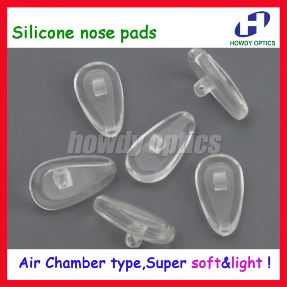 2000pcs Wholesale High Quality Eyeglasses Silicone Air nose pads Super Light & Soft Free Shipping