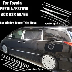 For Toyota Previa Estima ACR50 GSR55 Car Window Decorative Trims Protector Cover Reflection Panel Molding Strip Car Accessories