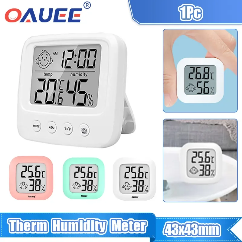 

Mini LCD Thermometer Hygrometer Digital Therm Humidity Meter Sensor Indoor Electronic Home Moisture Tester Gauge Kitchen Bedroom