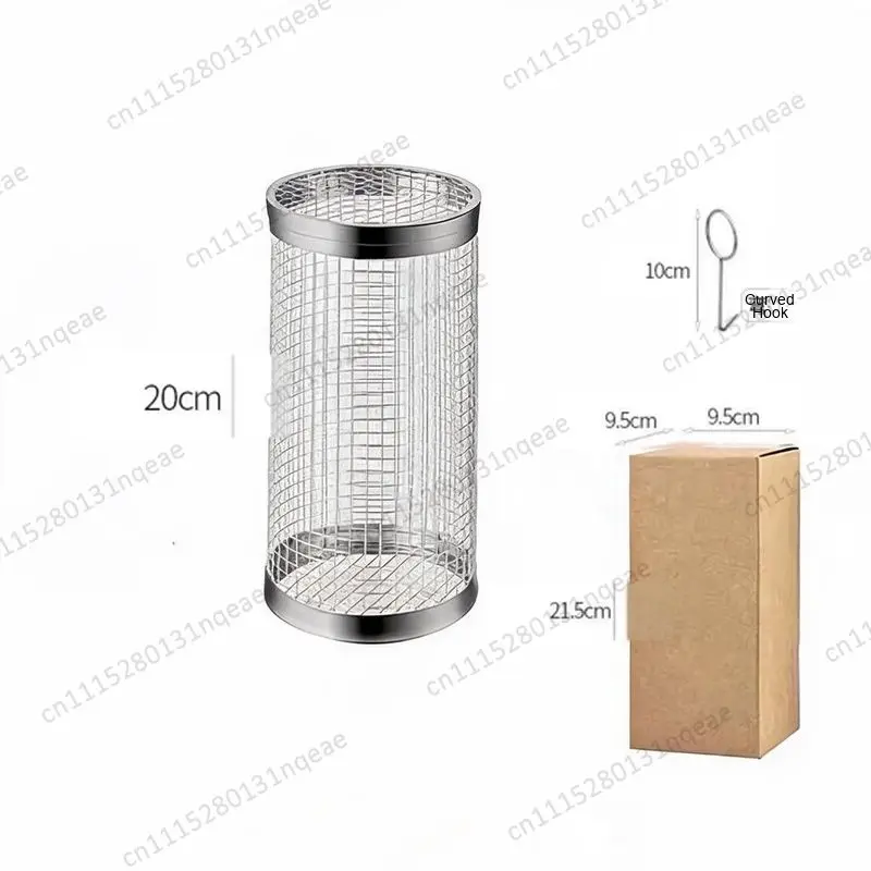 Stainless Steel Grill Tumble Drying Roasted Coffee Beans Nuts Oven Basket BBQ Cage Kit