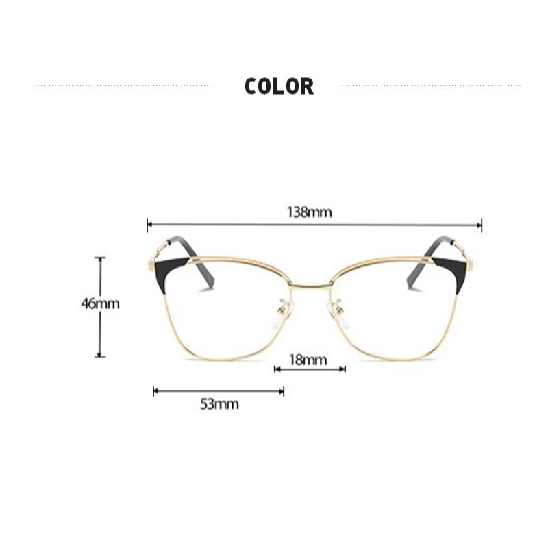 Women Luxury Designer Blue Light Blocking Glasses Fashionable Metal Square Frame Eyewear Men Retro Luxury Eyeglasses No Diopter