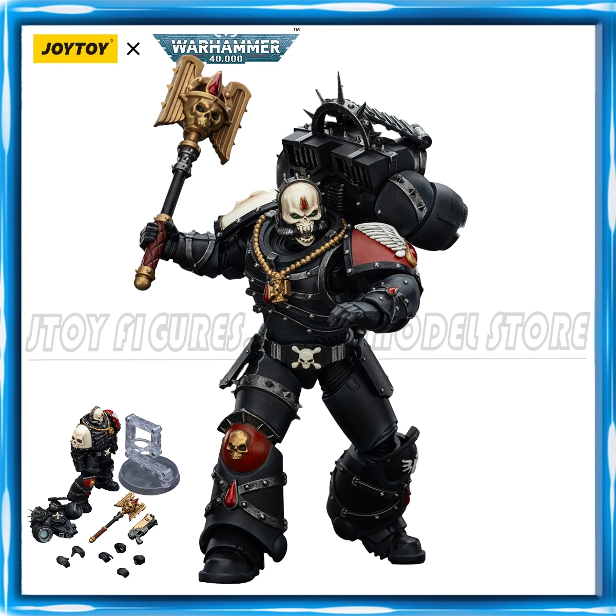 

[Предпродажа] JOYTOY 1/18 Фигурка Warhammer 40K Blood Angels Lemartes с пакетом прыжков, игрушки-пистолеты Blood Crozius Absolver Bolt