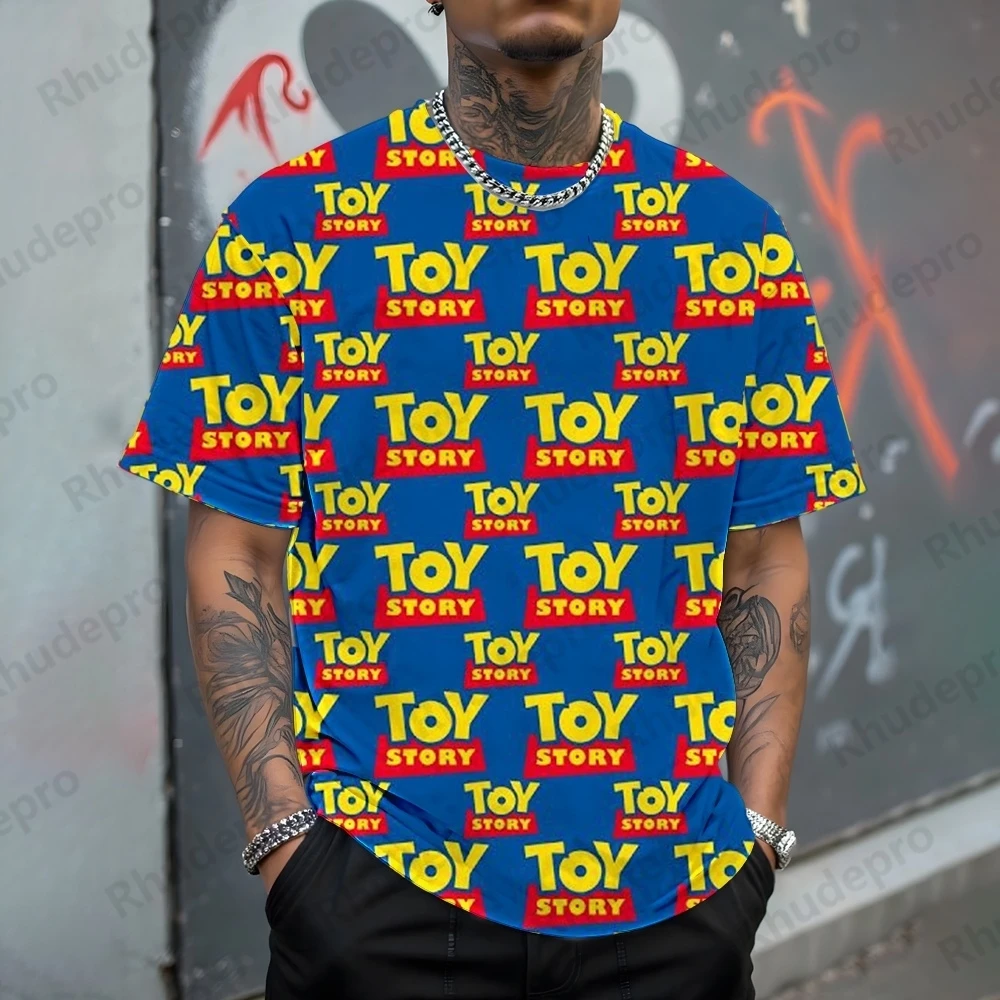 

Disney Buzz Lightyear Toy Story PrintT-Shirt 3D Men's Shirts Summer Short Sleeved Male Pullover Oversized Tops Tees Men Clothing