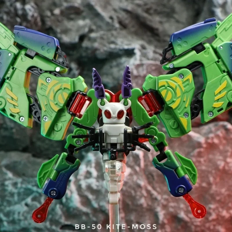 Boîte de bêtes authentique de 52 jouets, en Stock, fée des fleurs, hibou, perroquet, mante, Apocalypse, grand requin blanc, Dio, dinosaure, tortue Transformable