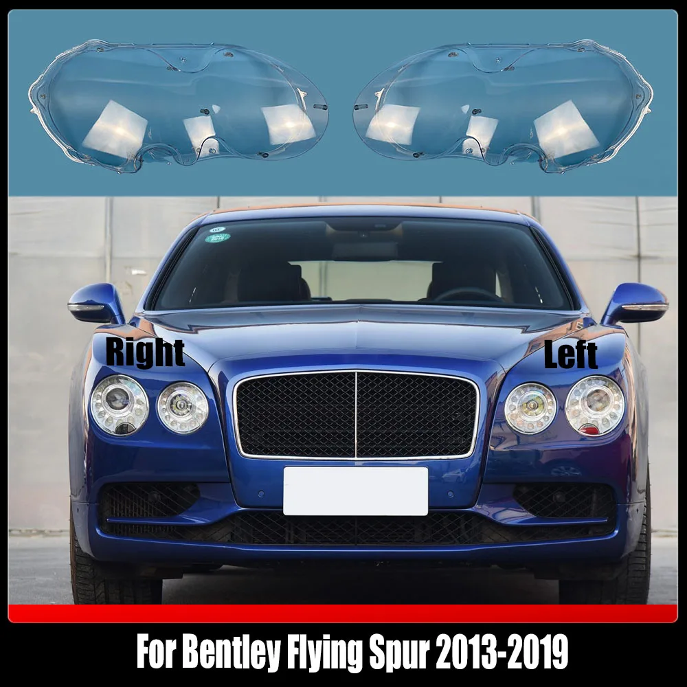 

For Bentley Flying Spur 2013-2019 Transparent Headlamp Shell Lampmask Lamp Shade Headlight Cover Replace The Original Lampshade