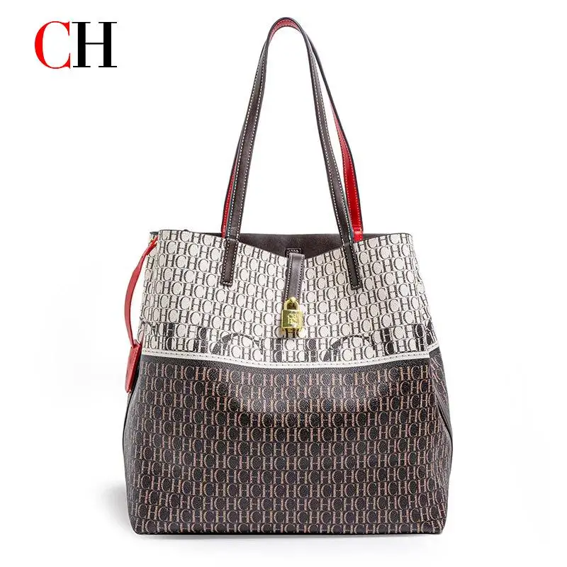

CH New Letter Printing Design Brand Elegant Women's Bags Versatile Durable Design Fashion Floral Women's Bags Shoulder Bags
