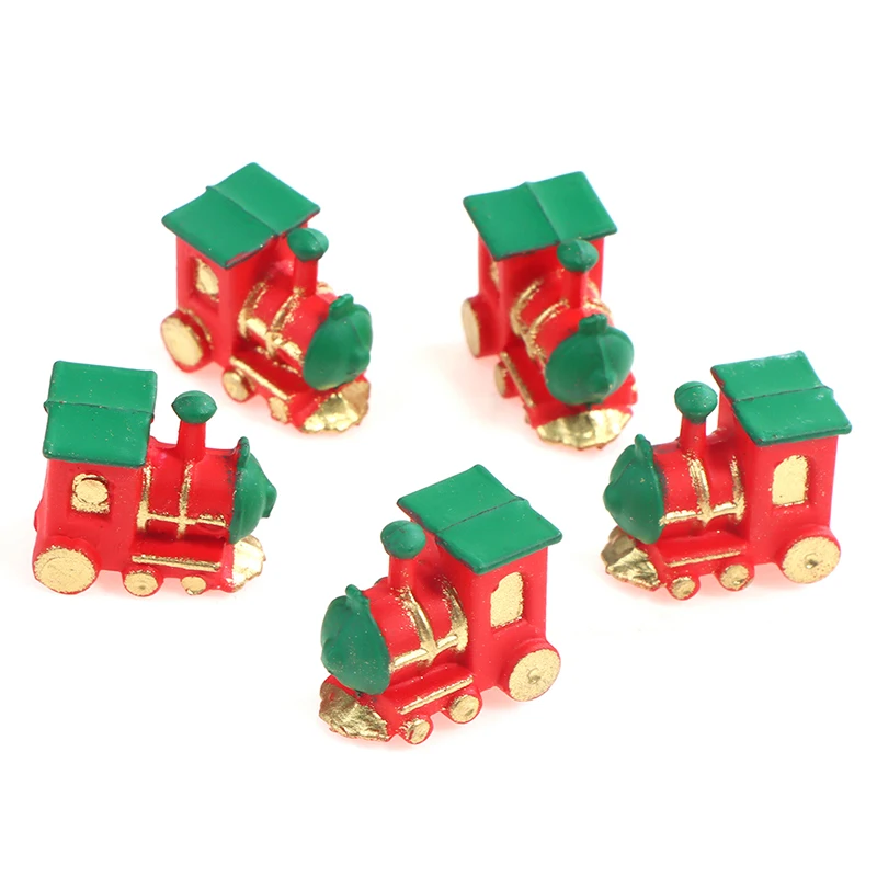 Casa de muñecas en miniatura, Mini tren pequeño, accesorios de decoración, juguetes, 1 piezas, 1:12