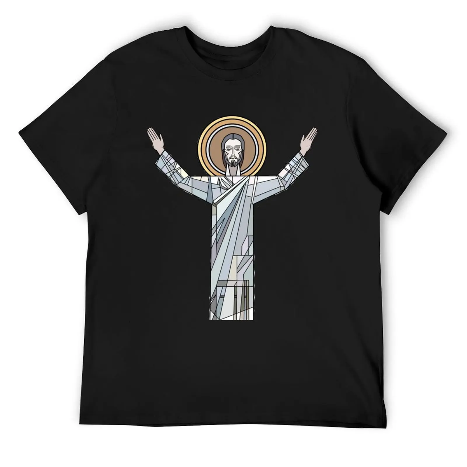 

Touchdown Jesus T-Shirt korean fashion summer clothes street wear vintage graphic tee mens t shirts