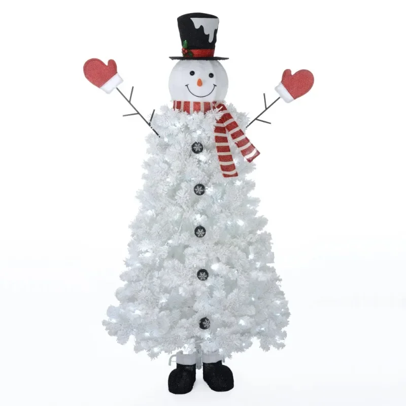 

White Christmas snowman 195cm window counter scene arrangement tree Christmas decoration