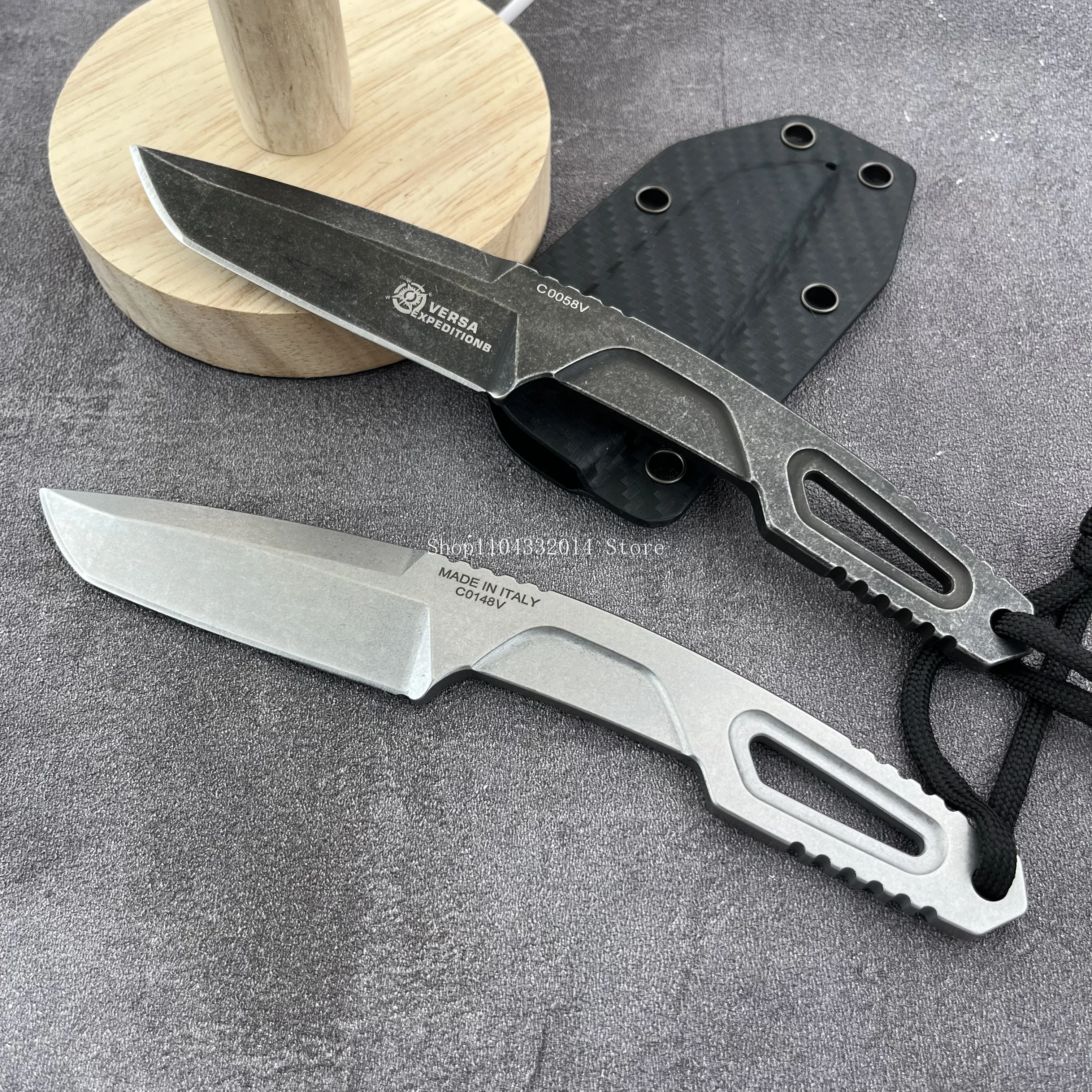 Dive Knife Titanium - Herramientas Multiusos Portátiles para Acampar y