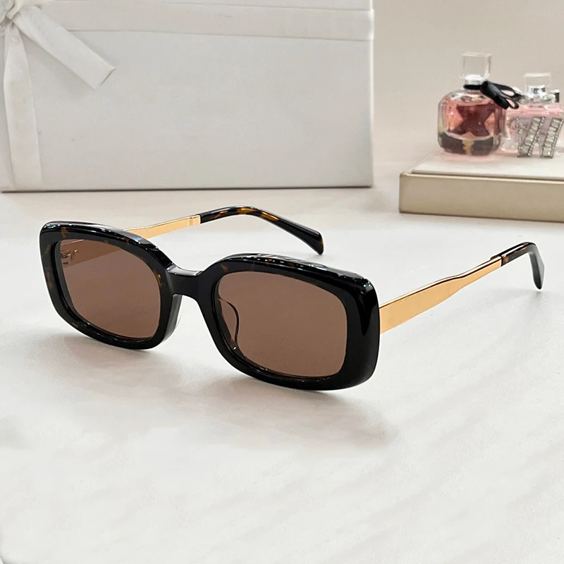 

2023 New Popular Acetate Metal Retangle Frame Women Sunglasses CL4S238 UV 400 Fashion Claccis Polarized Lady Shade Eyeglasses