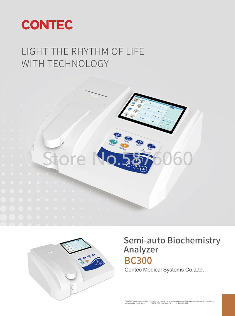 CONTEC Semi  Auto Bio-chemistry Analyzer Machine