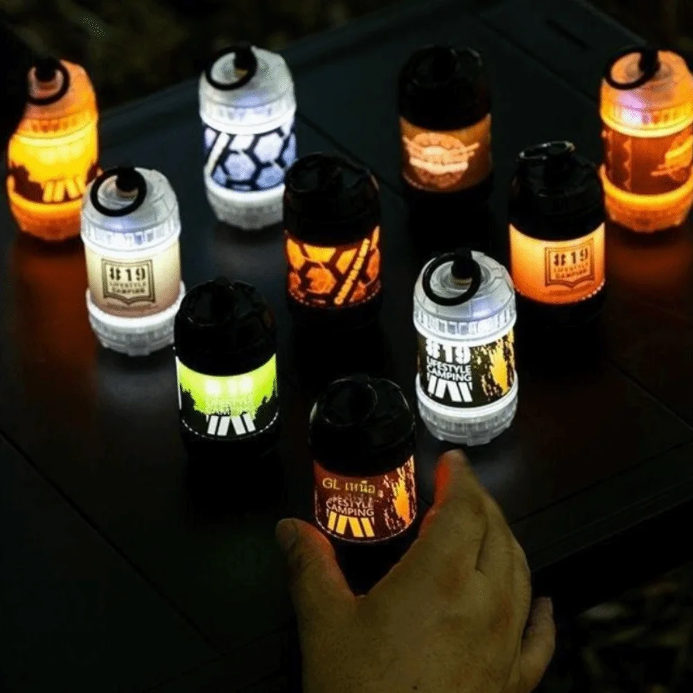 

1000mAh Rechargeable LED Camping Light Magnet Base 4 Adjustable Lighting Modes Emergency Light Bright and Lightweight