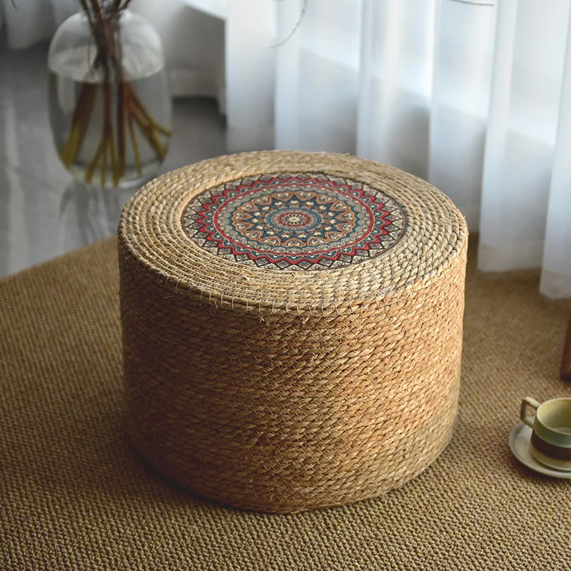 Hand-woven thickened guest small stool stool shoe change stool B & B