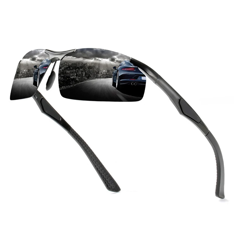 

Алюминий Магний спортивные поляризованные мужские солнцезащитные очки Роскошные без оправы мужские солнцезащитные очки Высокое качество Открытый Велоспорт очки