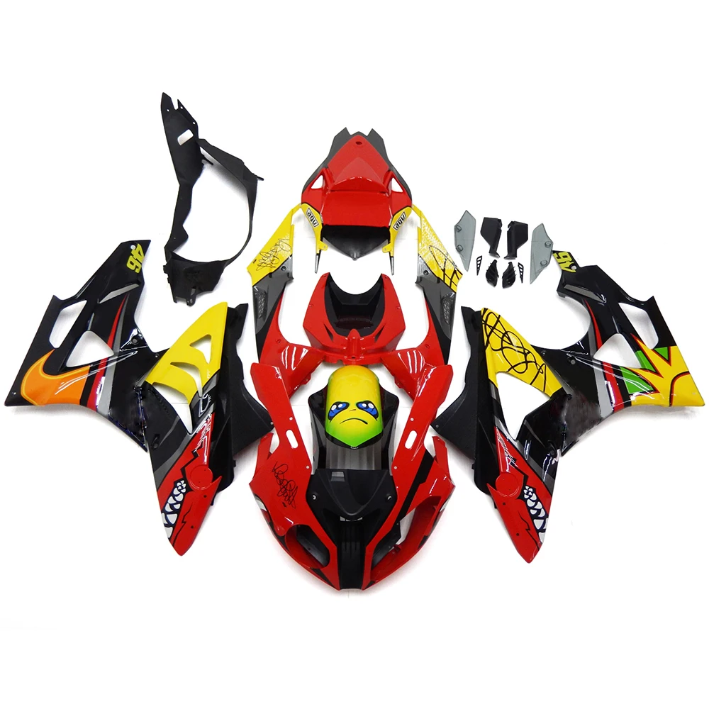 

For BMW S1000RR 2009 2010 2011 2012 2013 2014 S1000 RR 09 10 11 12 13 14 ABS Injection New All Fairing Kit Varnish Black Color