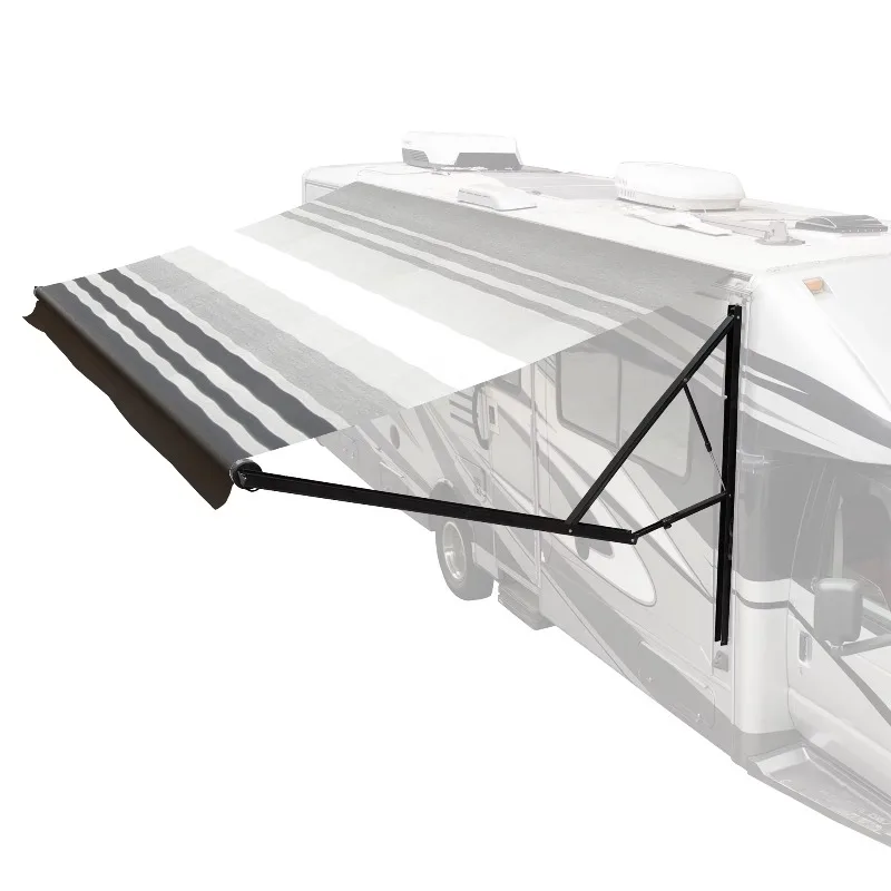 

Motorized Large Roll Out Camper Rv Awning 5 Meters Sun Shade Light Electric