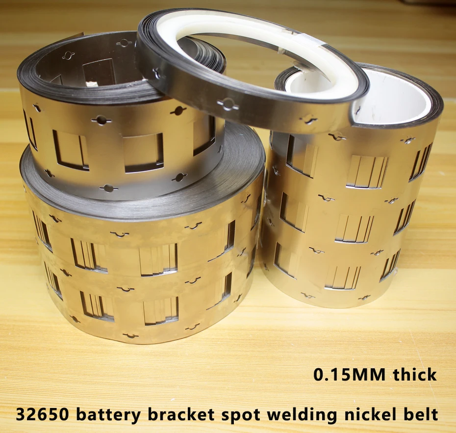 1kg 32650 battery connecting piece over-current nickel belt bracket screw hole welding-free nickel-plated steel belt