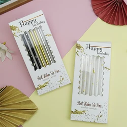 6 PCS Candles Happy Birthday Cake Decoration Birthday Candles Children Creative Party Threaded Candles