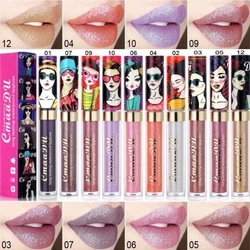 11 Colors Glitter Lip Gloss Lipstick Beautiful Girl Dream Children Style Durable and Non Fading Not Sticky Cover Deep Lips