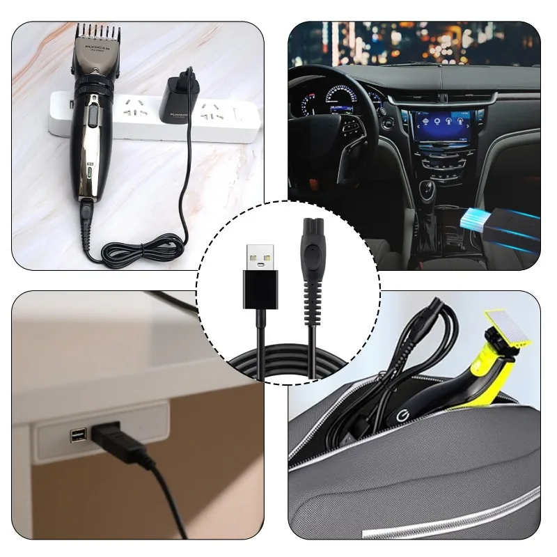 كابل شاحن 5 فولت، سلك شحن ماكينة حلاقة كهربائية لتشذيب اللحية لشركة فيليبس QP2724 QP2834 QP1924 MG9520 MG7950 BT3238 X5005 X5006 #6