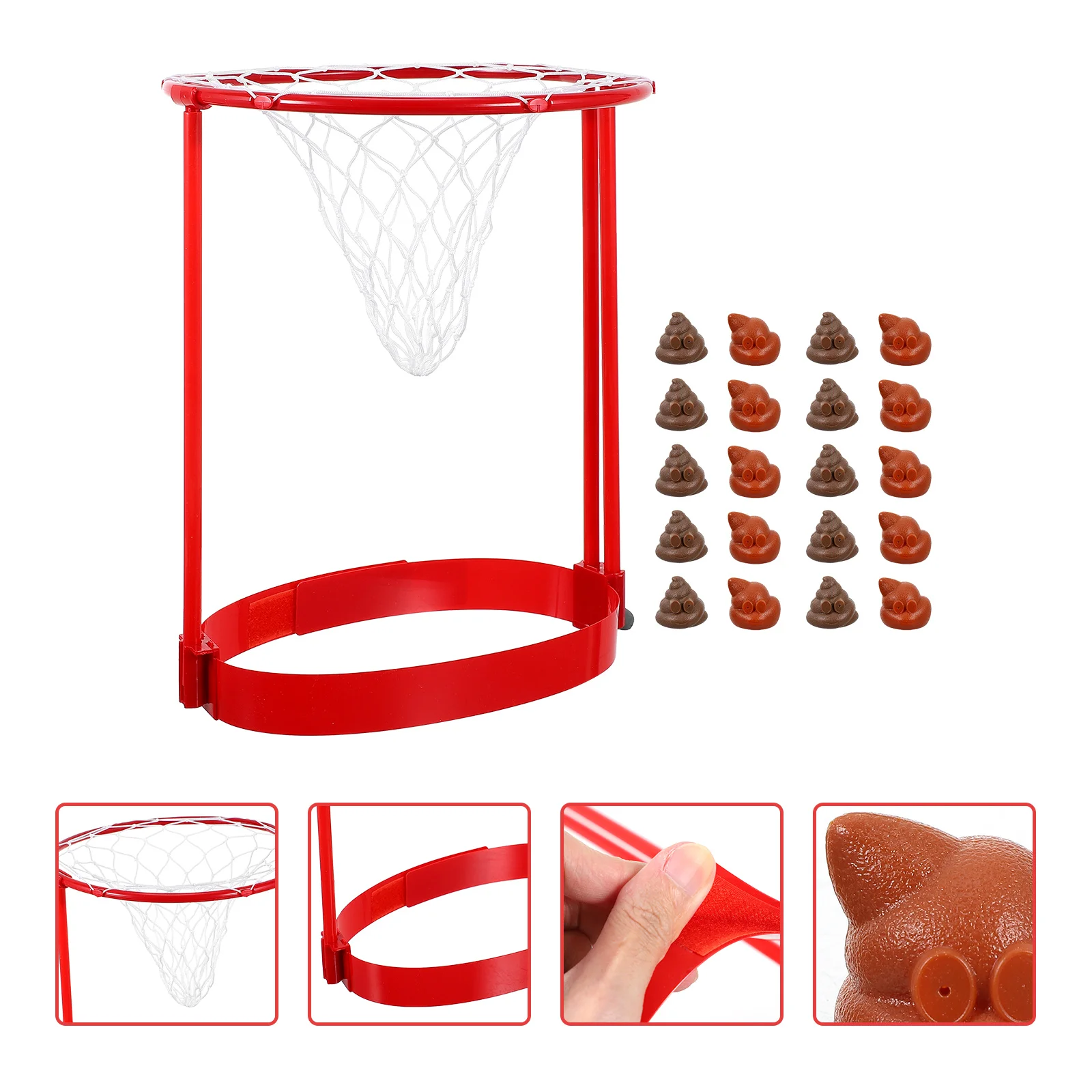 

ie zabawki na świeżym powietrzu rzucanie kupa zabawki w kształcie Poo dowcipna sztuczka rekwizyty do gier 30X24X24CM plastikowe realistyczne śmieszne dziecko rodzic-dziecko